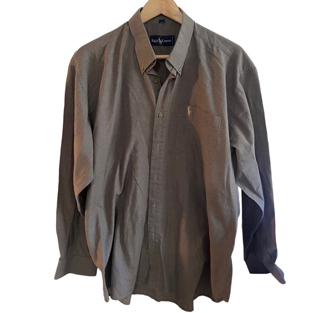 Ralph Lauren oxford dress shirt grey 16 1/2 -34